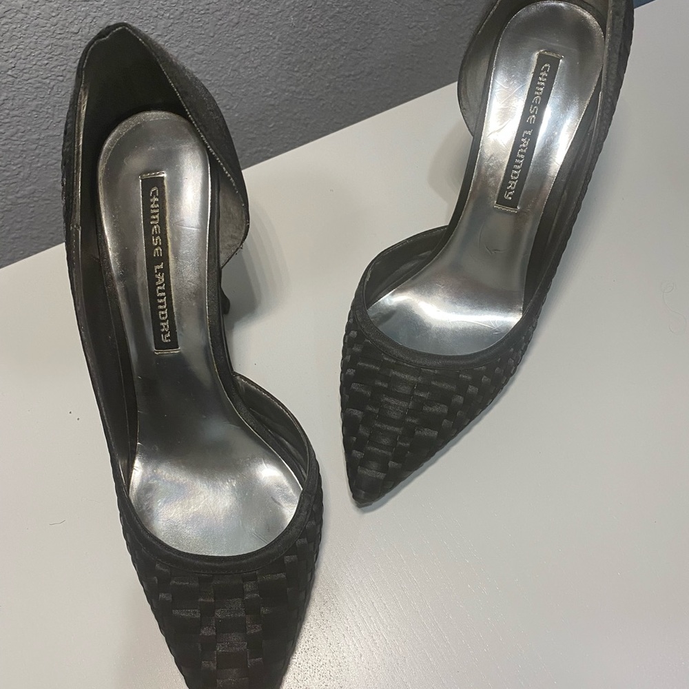 Chinese Laundry Black Pointed Toe Heels
